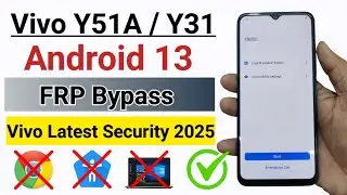 Vivo Y51A / Y31 Android 13 FRP Bypass without PC | All Vivo Android 13 gmail Lock Bypass