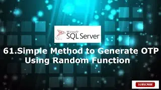 61.Simple Method to Generate  OTP  Using Random Function