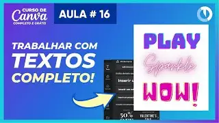 Como usar textos no Canva (Curso Grátis de Canva)