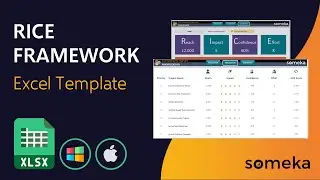 RICE Framework Excel Template | Prioritize Projects | RICE Model
