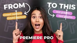 How to turn Captions into Text in Premiere Pro (NO PLUGINS)