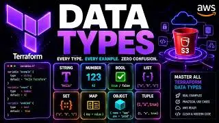 Terraform Data Types Demo | String, Number, Bool, List, Set, Map, Object & Tuple
