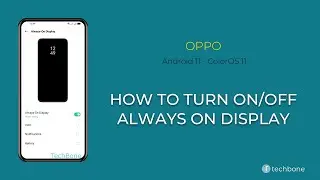 How to Turn On/Off Always on Display - Oppo [Android 11 - ColorOS 11]