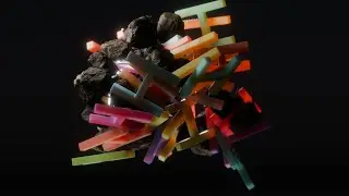 Blender 4.4 a | Experiment: Rigid Body Physics in Geometry Nodes | 1