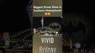 Best of Sydney VIVID 2023 Drone show #drone #droneshow #vividsydney #batman #superman  #dcuniverse