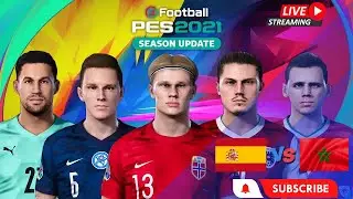 Spain vs Morocco | e football pes 2021 | English commentary | RX 6600 | I3 12100F