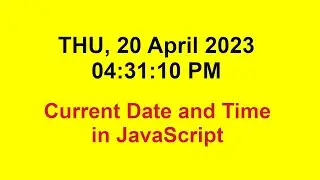 Display current Date & Time on website using JavaScript || moment.js