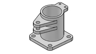 3D AutoCAD practice drawing