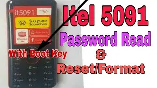 Itel it 5091 remove password/Code  Read Password/Code  & factory reset code with cm2 100% Working