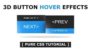 3D Button Hover Effect - CSS 3D transform Effects - CSS CREATIVE BUTTON WITH COOL HOVER EFFECT