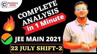 JEE Main 2021 | 22 July Shift 2 | Paper Analysis & Review | Difficulty Level #jeemain2021