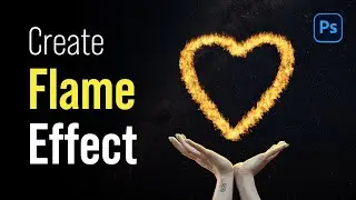 Create an amazing flame effect in Photoshop | How to create a flame shape in Photoshop cc