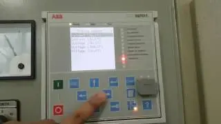 ABB REF615 Relay. Exploring the HMI .