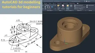 Autocad 2024 3d tutorial for beginners mechanical