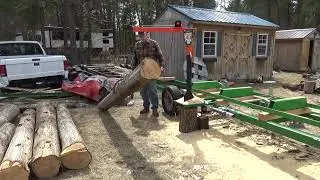 Rugcel Crane And Winch On My Harbor Freight Sawmill