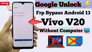 Vivo V20 Frp Bypass Android 13 | Vivo V20 Google Account Unlock | All vivo android 13 frp bypass