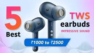 Top 5 Best TWS Earbuds Under ₹1000 to ₹2500 // Budget Wireless Bluetooth Earbuds ⚡ in 2023 {Hindi}