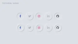 Social Media Icon With Hover Effect Using HTML & CSS  | Bangla Tutorial | Step By Step 2022