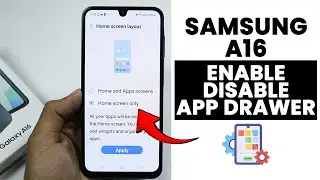 How to Enable/Disable App Drawer In Samsung A16