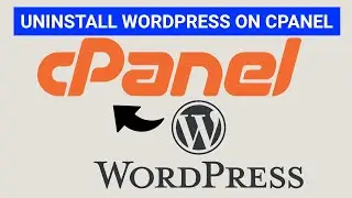 How to uninstall WordPress on cPanel