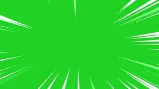 Anime Running lines green screen