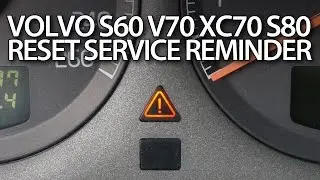 Volvo S60 V70 XC70 S80 XC90 reset service reminder