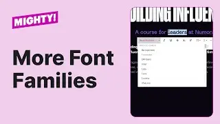 Mighty Mod: Custom Fonts
