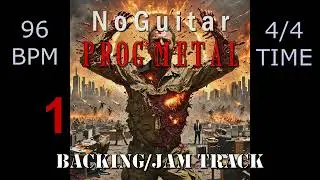 No Guitar | Prog Metal Backing Track 96 BPM