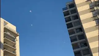 תיעוד היירוטים לפני זמן קצר מעל חיפה