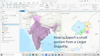 How to Export a small portion from a Larger Shapefile and create a city center using ArcGIS Pro