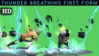Thunder Breathing First Form Emote | Free Fire Green Screen Video NonCopyright 