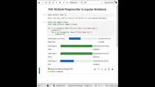 Multiple Progress Bars in Python Jupyter Notebook 