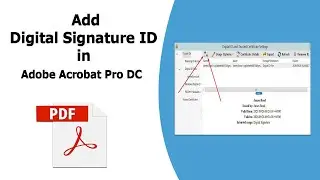 How to add a digital signature ID in adobe acrobat pro dc