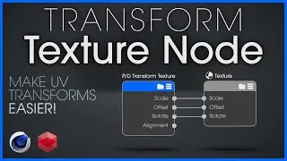 Marvelous Custom Transform Texture Node in Cinema 4D with Redshift