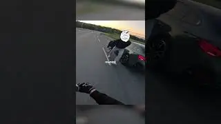 Questo motociclista si è nascosto per scappare, ma... 👀