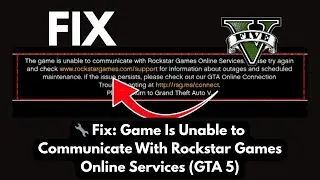 🔧 GTA 5 Online Error Fix | Unable to Communicate With Rockstar Servers (2025 Solution)