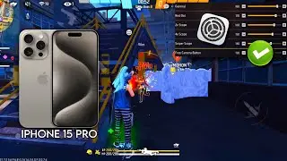iPhone 15 Pro free fire sensitivity setting ⚙️ | iPhone 15 Pro free fire headshot setting ⚙️