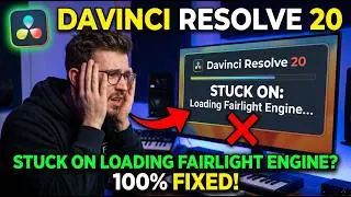 DaVinci Resolve 20 Stuck on “Loading Fairlight Engine” FIX (100% Working Solutions)