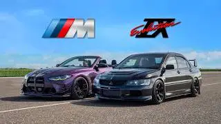 RAW vs REFINED.. TUNED BMW M4 vs TUNED MITSUBISHI EVO 9