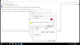 How to add Multiple IP address in windows server