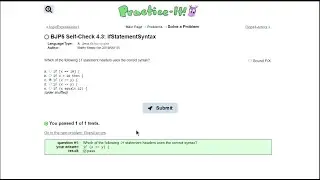 Java Practice It || 4.3 ifStatementSyntax || if/ else statement, syntax