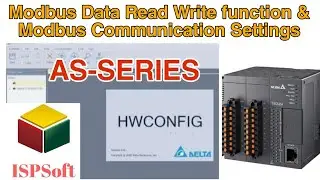Delta PLC AS-Series Modbus Communication, And Read Write data Complete.