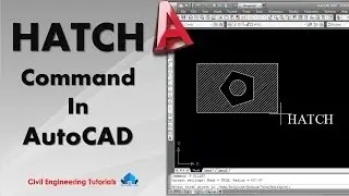 AutoCAD #17 - How to use HATCH Command In AutoCAD | AutoCAD Basics