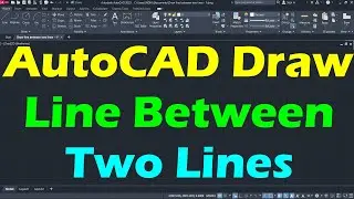 AutoCAD Draw Line Between Two Lines