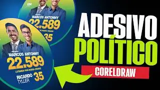 Como Criar Adesivo Campanha Política no CorelDraw 