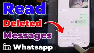 How to read deleted WhatsApp messages in iPhone || This message was deleted - Fixed 🔥