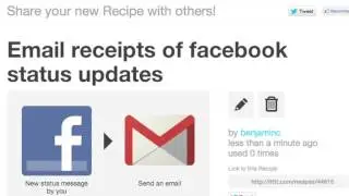 IFTTT Share Recipes