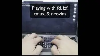 Hacking with fd, fzf, fzf-tmux, and neovim  #Shorts