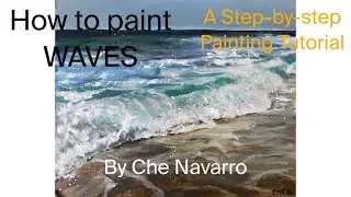 How to do a seascape painting | Tutorial | Acrylic Painting | Step by step | Art