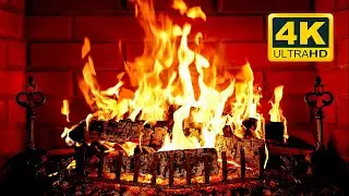 🔥 Cozy Fireplace 4K (12 HOURS). Fireplace with Crackling Fire Sounds. Crackling Fireplace 4K